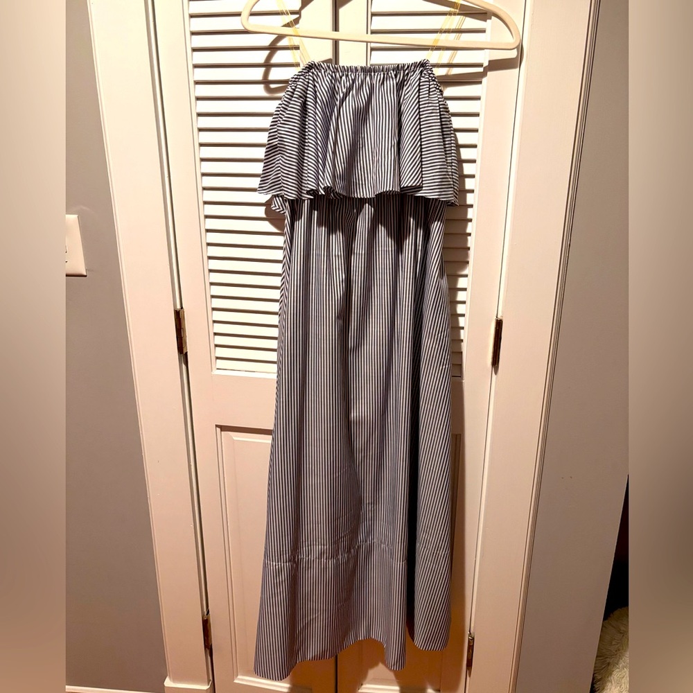 Striped Strapless Do+Be Dress